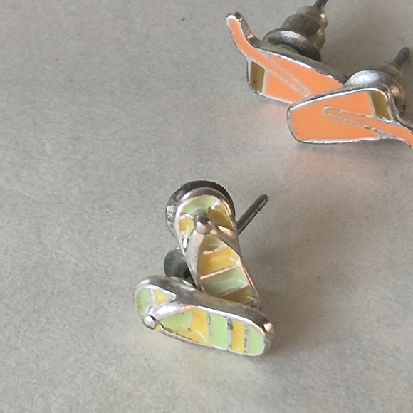 10 Pairs Of Cute Studs Colorful Kids Earring Set - Picture 3 of 9